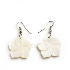 Серьги из перламутра White Flower